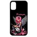 Coque noire taperso pour Moto E13 E14 E15 avec motif fee rock personnalisee protection antichoc personnalisée