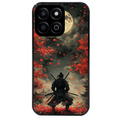 Coque noire taperso pour Honor 70 LITE 90 et LITE avec motif samourai et katana protection antichoc personnalisée