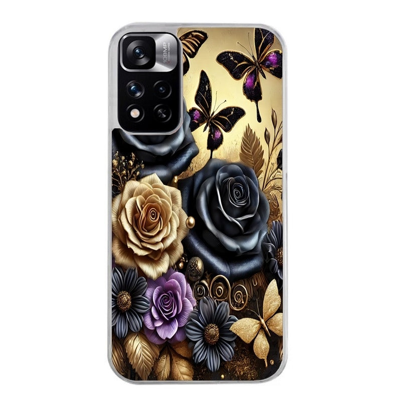 Coque taperso pour Redmi Note 10 4G 5G PRO 10S avec motif papillon gothic protection antichoc personnalisée