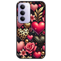 Coque noire taperso pour Redmi 15 4G et 5G avec motif coeur et leopard protection antichoc personnalisée