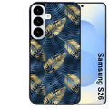 Coque noire taperso pour galaxy S26 et PLUS ULTRA FE avec motif palmier bleu protection antichoc personnalisée