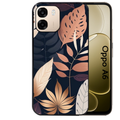 Coque noire taperso pour OPPO A6 A6X 4G et 5G avec motif jungle et feuilles protection antichoc personnalisée