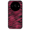 Coque noire taperso pour Redmi A3 avec motif zebre grenat protection antichoc personnalisée