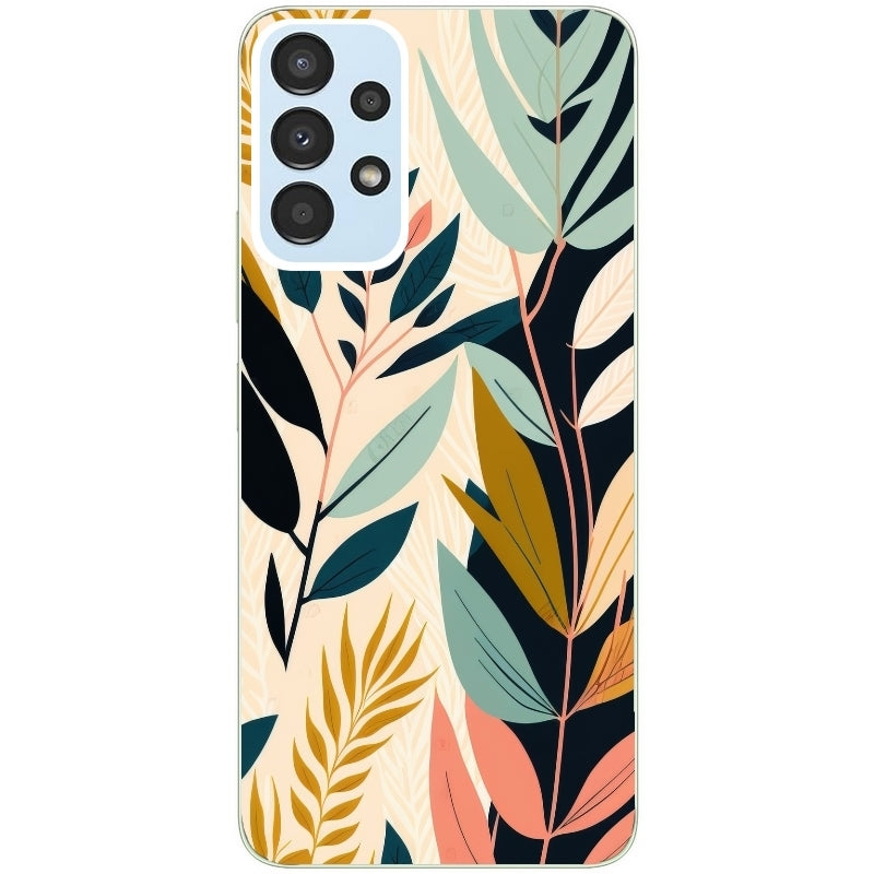 Coque taperso pour Galaxy A13 4G et 5G A23 A53 avec motif vintage et fleur protection antichoc personnalisée