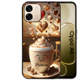 Coque noire taperso pour OPPO A6 A6X 4G et 5G avec motif cafe love morning personnalise protection antichoc personnalisée