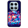 Coque noire taperso pour POCO M8 5G et PRO 5G avec motif anime crazy protection antichoc personnalisée