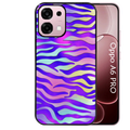 Coque noire taperso pour OPPO A6 PRO 4G et 5G avec motif zebre color protection antichoc personnalisée