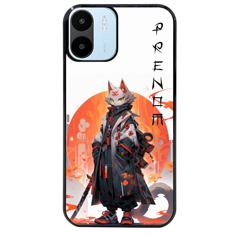 Coque noire taperso pour Redmi A1 et A2 avec motif anime chat japan personnalise protection antichoc personnalisée