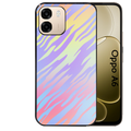 Coque noire taperso pour OPPO A6 A6X 4G et 5G avec motif zebre pastel protection antichoc personnalisée