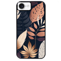 Coque noire taperso pour Iphone 17 17E AIR MAX PRO avec motif jungle et feuilles protection antichoc personnalisée