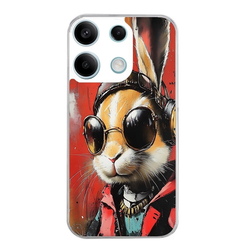 Coque taperso pour POCO M6 PRO 4G avec motif lapin tag protection antichoc personnalisée