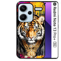 Coque noire taperso pour Redmi Note 13 PRO PLUS 5G avec motif tigre style hip hop protection antichoc personnalisée