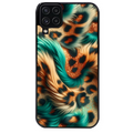 Coque noire taperso pour galaxy A22 A32 A52 A52S 4G 5G  avec motif effet fourrure leopard 3 protection antichoc personnalisée