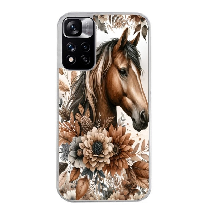 Coque taperso pour Redmi Note 12 4G 5G PRO 4G avec motif cheval automne protection antichoc personnalisée