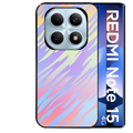 Coque noire taperso pour Redmi Note 15 et PRO PLUS 4G 5G avec motif zebre pastel protection antichoc personnalisée
