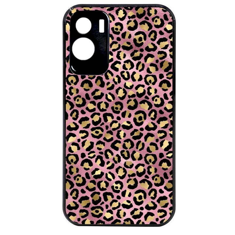 Coque noire taperso pour Honor 70 LITE 90 et LITE avec motif leopard rose protection antichoc personnalisée