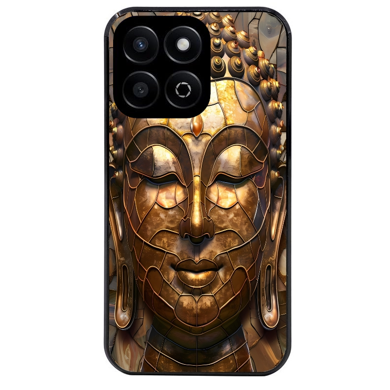 Coque noire taperso pour Honor 70 LITE 90 et LITE avec motif bouddha et mosaique protection antichoc personnalisée