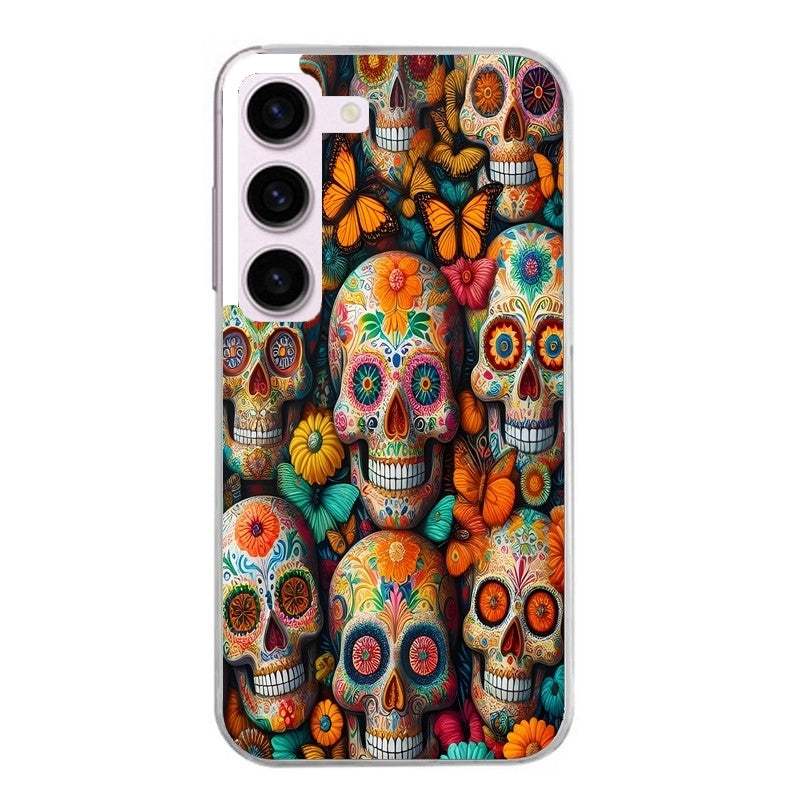 Coque taperso pour Galaxy A13 4G et 5G A23 A53 avec motif mort mexicaine papillon protection antichoc personnalisée