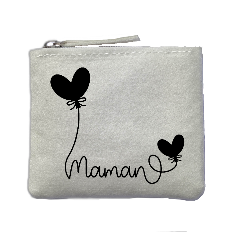 Chaussettes paillettes rose motif maman coeur