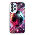 Coque taperso pour Galaxy A13 4G et 5G A23 A53 avec motif foot etoile personnalisee protection antichoc personnalisée