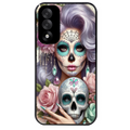 Coque noire taperso pour OnePlus Nord 5 avec motif tete de mort calavera bijoux protection antichoc personnalisée