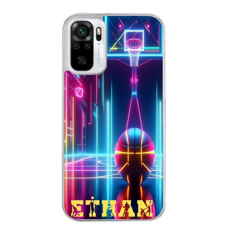 Coque taperso pour Redmi Note 10 4G 5G PRO 10S avec motif basket electro personnalisee protection antichoc personnalisée