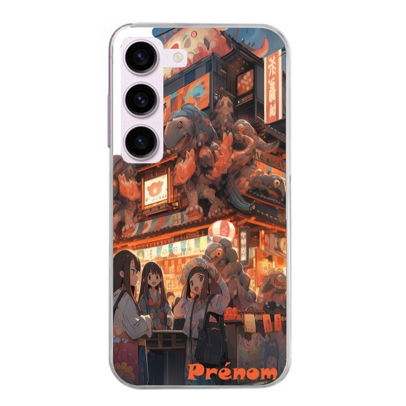 Coque taperso pour Galaxy A13 4G et 5G A23 A53 avec motif anime street japan personnalise protection antichoc personnalisée