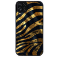 Coque noire taperso pour galaxy A22 A32 A52 A52S 4G 5G  avec motif zebre gold protection antichoc personnalisée