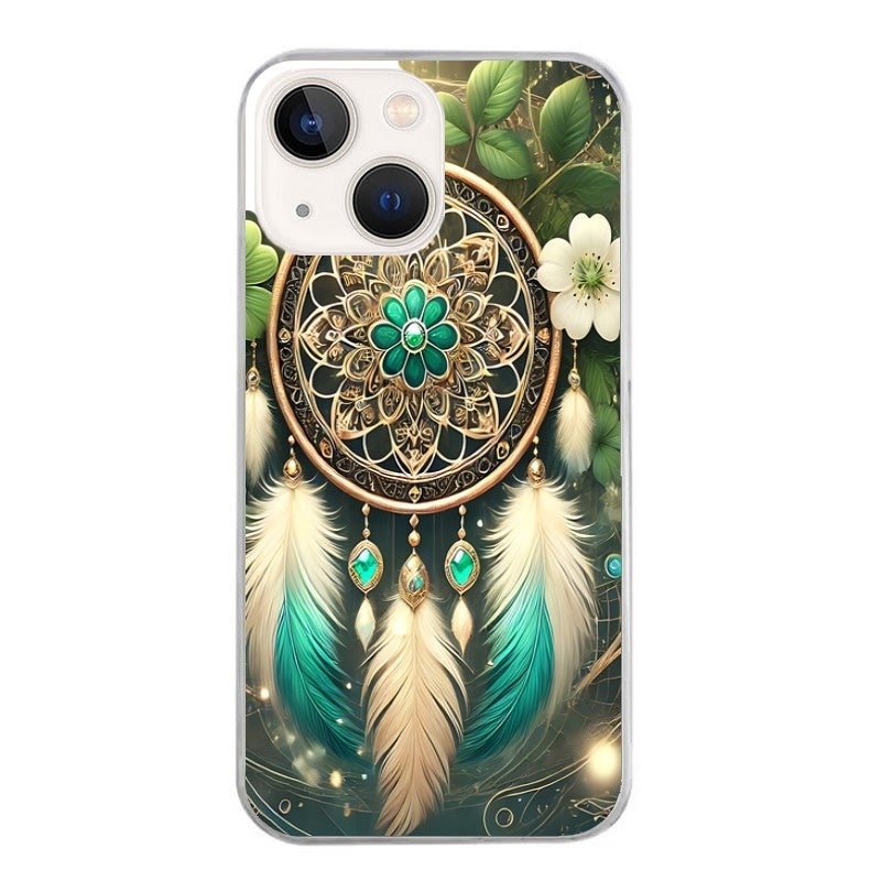 Coque taperso pour Iphone 12 et PRO MINI PRO MAX avec motif dreamcatcher talisman protection antichoc personnalisée