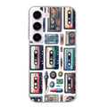 Coque taperso pour galaxy A04S A14 A34 A54 avec motif cassette multi protection antichoc personnalisée