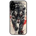 Coque noire taperso pour Honor 200 et Lite Pro Smart avec motif tigre japan protection antichoc personnalisée