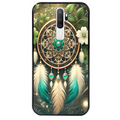 Coque noire taperso pour OPPO A5 A9 2020 avec motif dreamcatcher talisman protection antichoc personnalisée