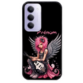 Coque noire taperso pour Redmi 15 4G et 5G avec motif fee rock personnalisee protection antichoc personnalisée