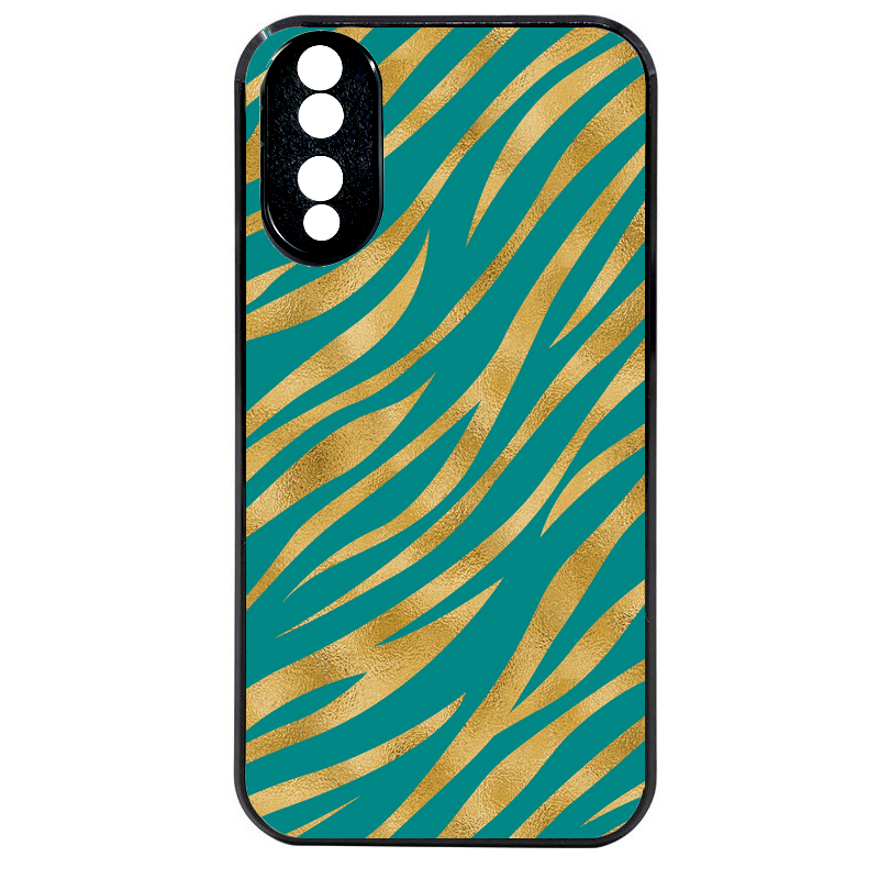 Coque noire taperso pour Honor 70 LITE 90 et LITE avec motif zebre vert protection antichoc personnalisée
