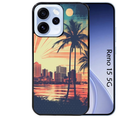 Coque noire taperso pour OPPO Reno 15 et F FS 5G avec motif hawaii retro protection antichoc personnalisée