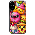 Coque noire taperso pour Honor 200 et Lite Pro Smart avec motif anime donut kawaii protection antichoc personnalisée