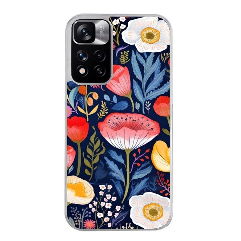 Coque taperso pour Redmi Note 12 4G 5G PRO 4G avec motif fleur coquelicot protection antichoc personnalisée