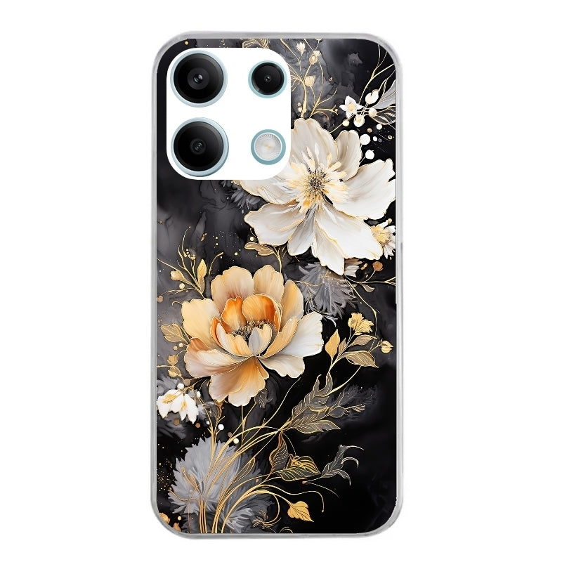 Coque taperso pour POCO M6 PRO 4G avec motif fleur blanche protection antichoc personnalisée