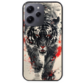 Coque noire taperso pour Redmi 12 4G et 5G avec motif tigre japan protection antichoc personnalisée