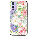 Coque noire taperso pour OnePlus 9 et 9 PRO avec motif fleur couleur pastel protection antichoc personnalisée