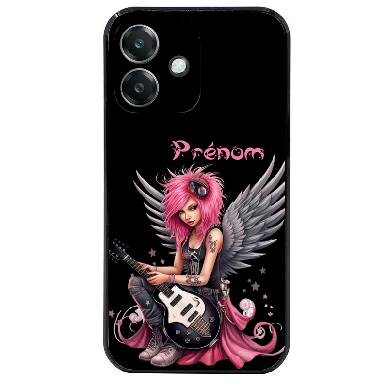 Coque noire taperso pour OPPO A40 avec motif fee rock personnalisee protection antichoc personnalisée