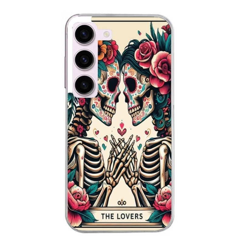 Coque taperso pour Galaxy A13 4G et 5G A23 A53 avec motif tete de mort lovers protection antichoc personnalisée
