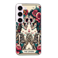 Coque taperso pour galaxy S21 et PLUS ULTRA FE avec motif tete de mort lovers protection antichoc personnalisée