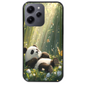 Coque noire taperso pour Redmi 12 4G et 5G avec motif panda bambou protection antichoc personnalisée