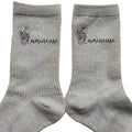 Chaussettes paillettes argent motif lumineuse