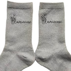 Chaussettes paillettes argent motif lumineuse