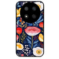 Coque noire taperso pour Magic 7 LITE et PRO avec motif fleur coquelicot protection antichoc personnalisée
