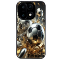 Coque noire taperso pour OnePlus 15 avec motif foot metal personnalisee protection antichoc personnalisée