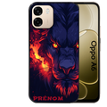 Coque noire taperso pour OPPO A6 A6X 4G et 5G avec motif lion anime protection antichoc personnalisée