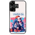 Coque noire taperso pour POCO M6 4G avec motif anime casquette personnalise protection antichoc personnalisée
